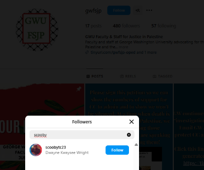 Dwayne Kwaysee Wright following