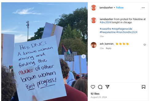 Image of a social media post by Daisy Hernandez