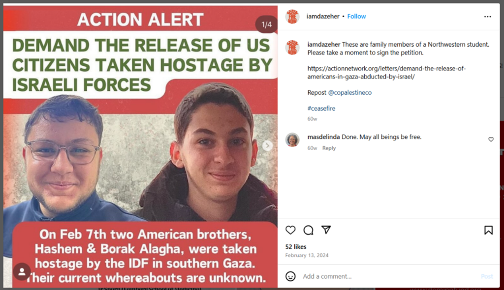 Image of a social media post by Daisy Hernandez