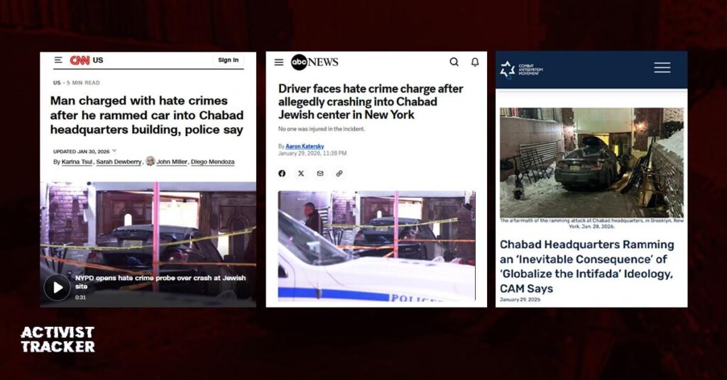 CNN ABC News and others have reported on the ramming of the Chabad headquarters