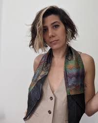 Image of Morehshin Allahyari in a scarf