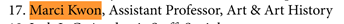 Screenshot of Stanford professor Marci Kwon's signature on a pro-Palestine letter
