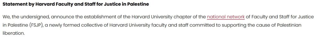 Screenshot of text establishing a Harvard FJP chapter by Vijay Iyer