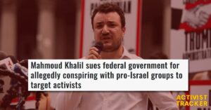 Image and text about Mahmoud Khalil lawsuit