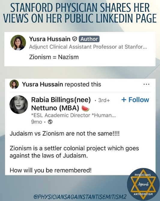 Yusra Hussain Holocaust inversion